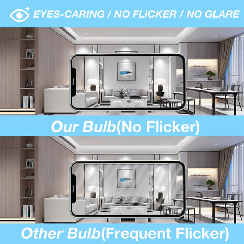 DAYBETTER LED bulbs in a bedroom setup for a natural, comfortable ambiance.