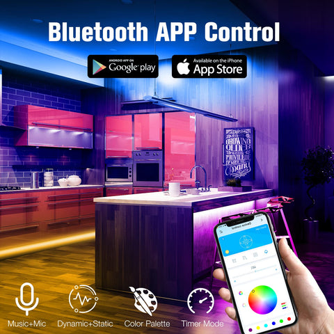 Daybetter LED strip lights app control and music sync for lively party moments