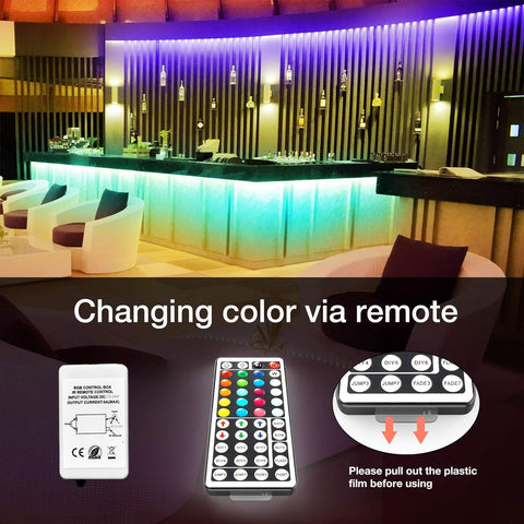 DAYBETTER LED strip shows 20 colors and 8 modes for versatility