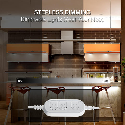 DAYBETTER dimmable control box allows adjustable brightness for different moods