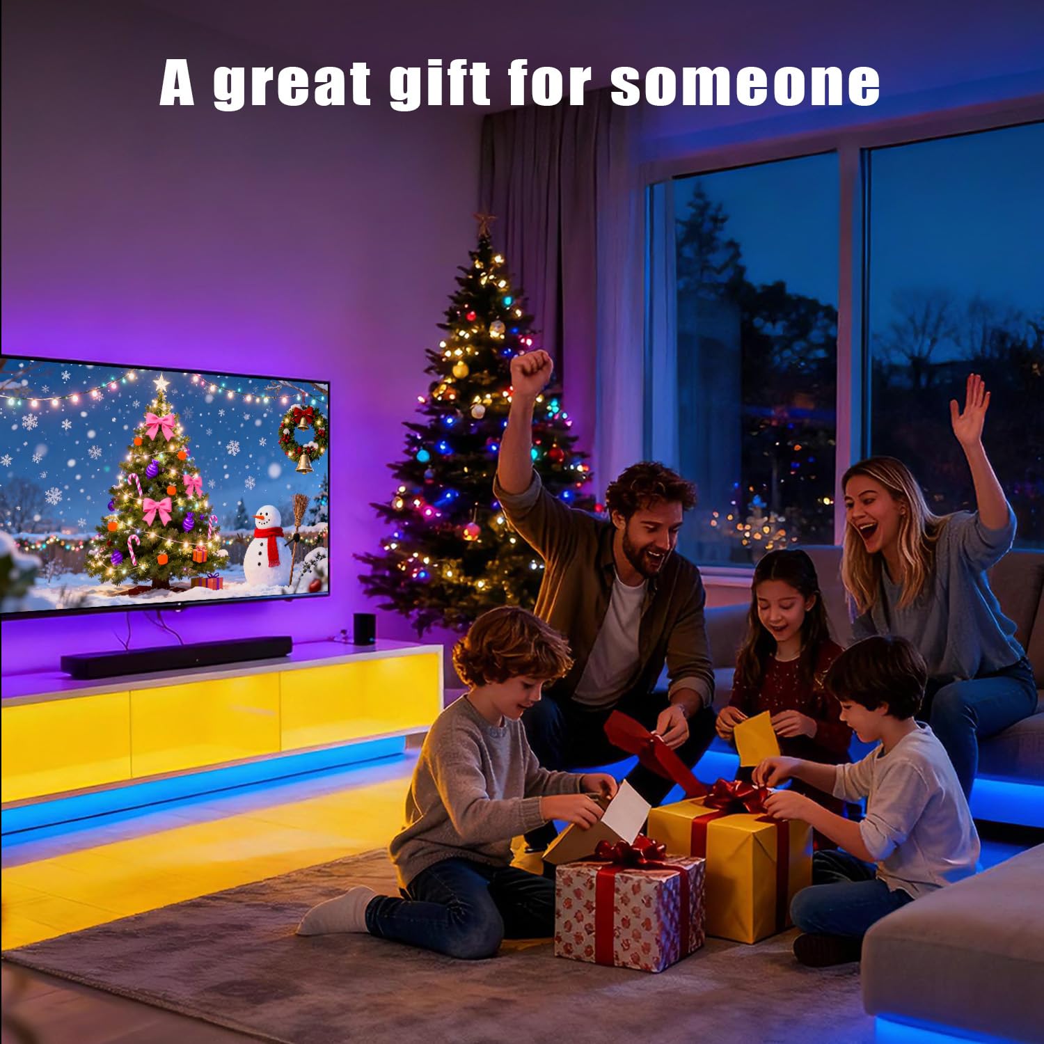 DayBetter LED strip lights with adhesive backing for easy installation.