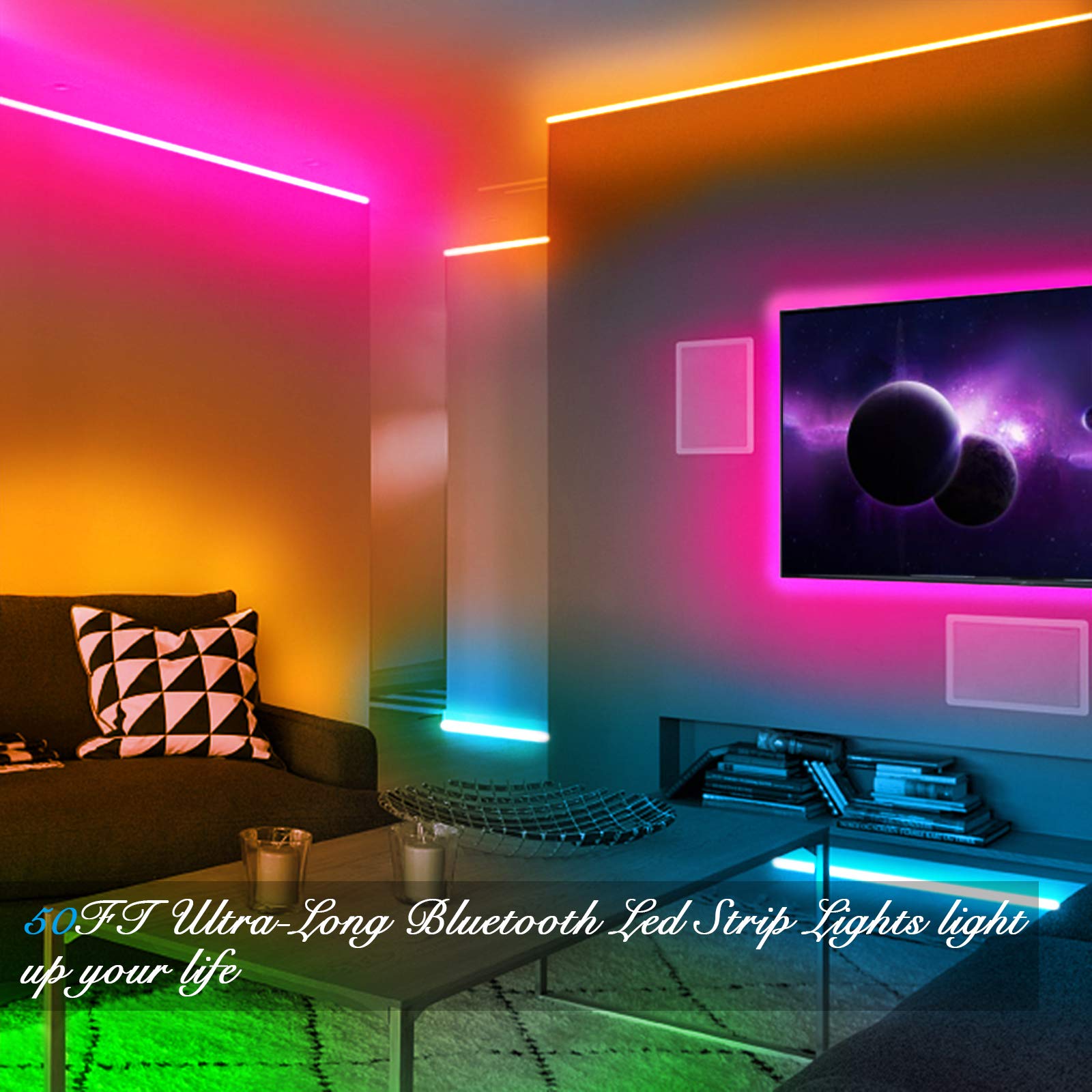DAYBETTER LED strips with IR remote for quick mood lighting changes