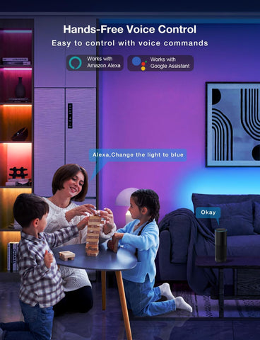 DAYBETTER led-strip-lights with music sync creating dynamic party visuals.
