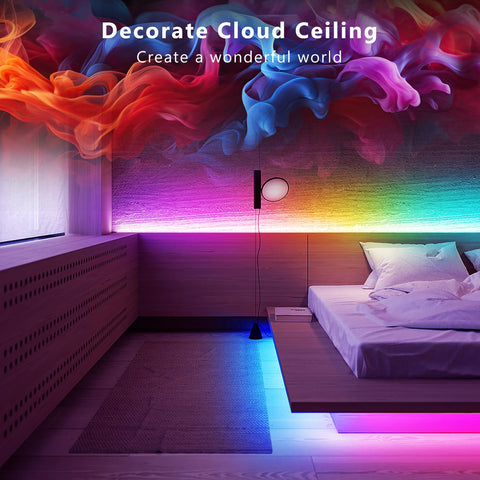 DAYBETTER multi-color on one line showing vivid gradients for events