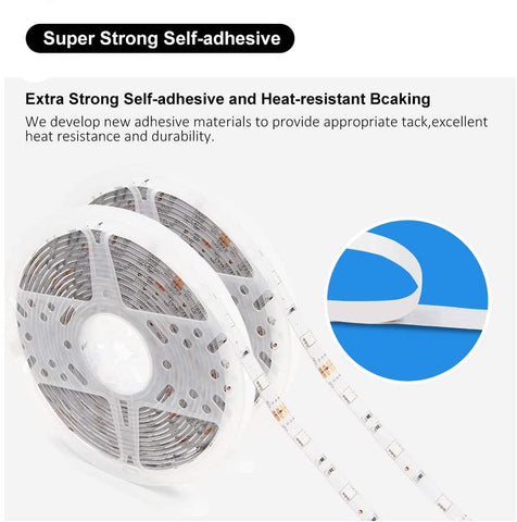 DAYBETTER LED strip remote with 44 keys enables quick color and brightness adjustments.