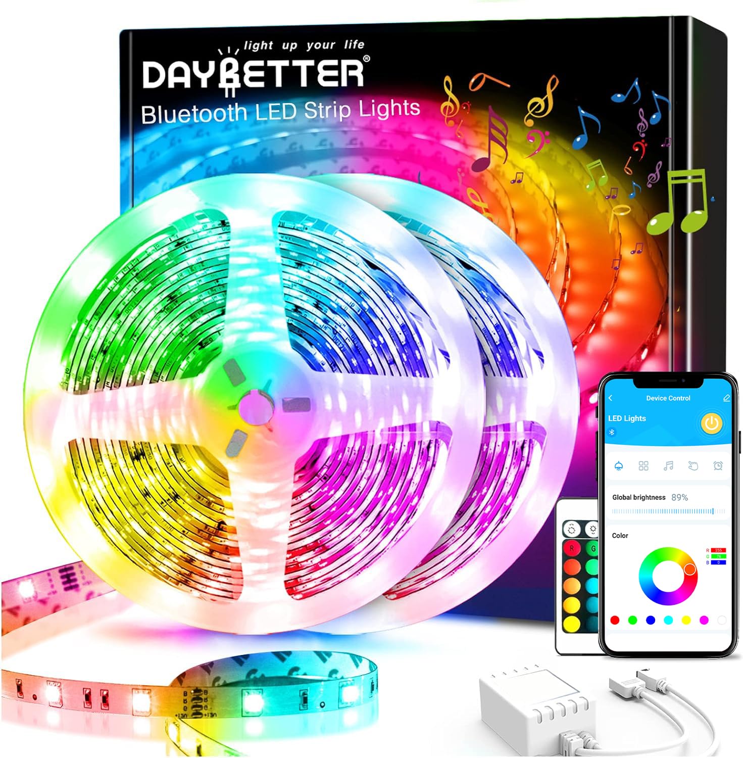 DAYBETTER LED strip remote control for quick lighting changes