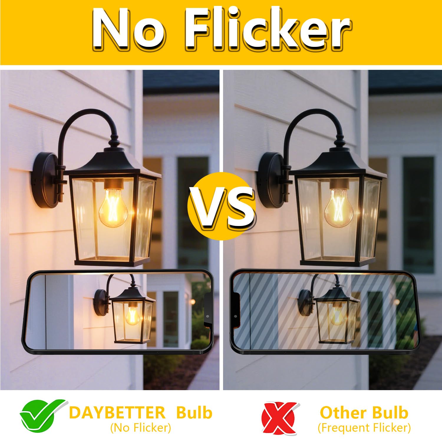 DAYBETTER long-life Edison bulb with 15,000 hours for sustained brightness.