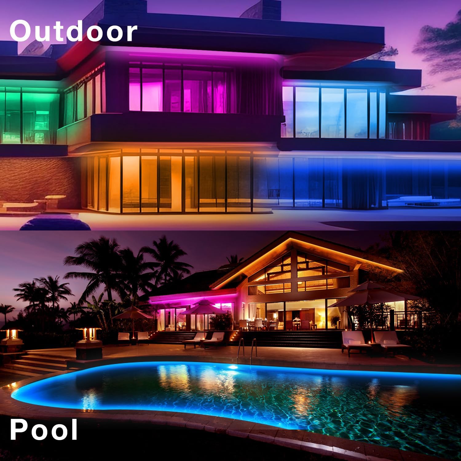 DAYBETTER LED strip with Bluetooth app control for effortless color changes.