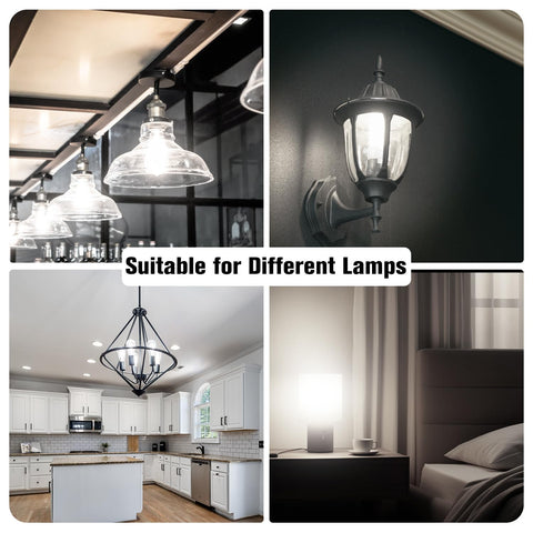 DAYBETTER bulbs fitting pendants, chandeliers, and vanity fixtures for easy upgrades.
