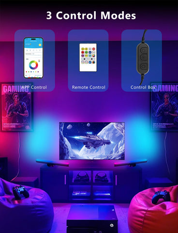 DAYBETTER app-controlled lighting creates custom scenes with a tap.
