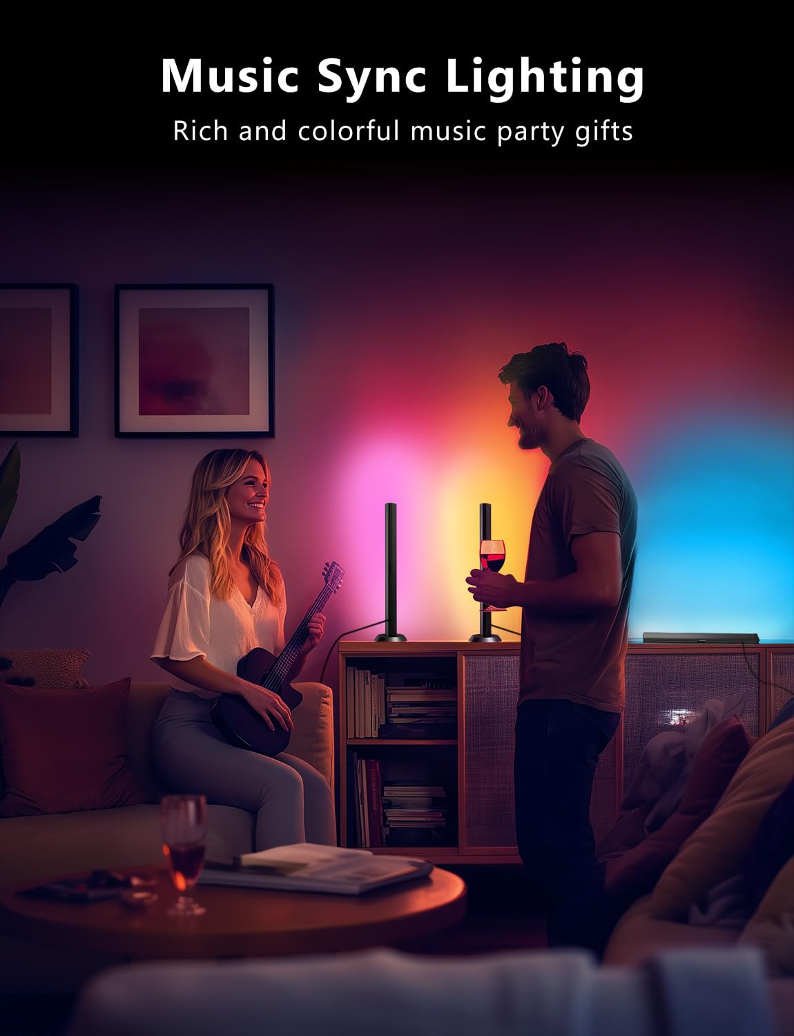 DAYBETTER room décor with ambient glow for a cozy atmosphere.