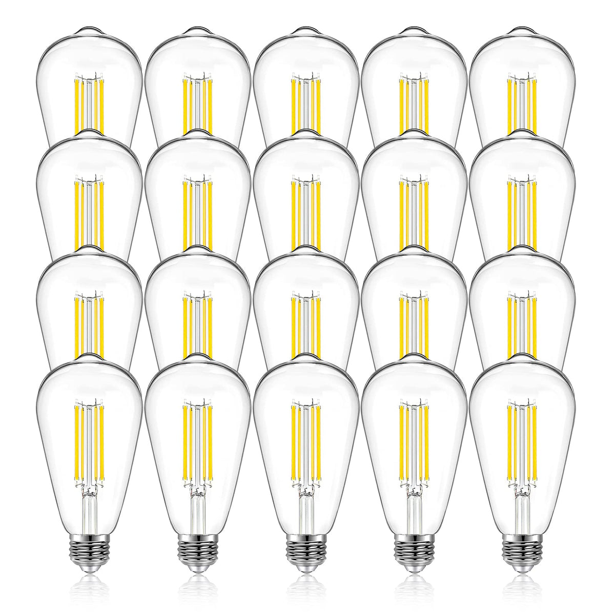 DAYBETTER ST58 edison bulb with clear glass for vintage ceiling lighting