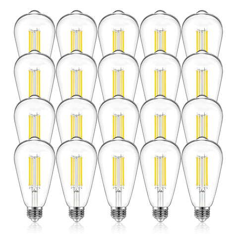 DAYBETTER ST58 edison bulb with clear glass for vintage ceiling lighting