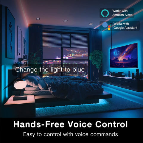 DAYBETTER Tuya app control interface for group lighting across rooms.