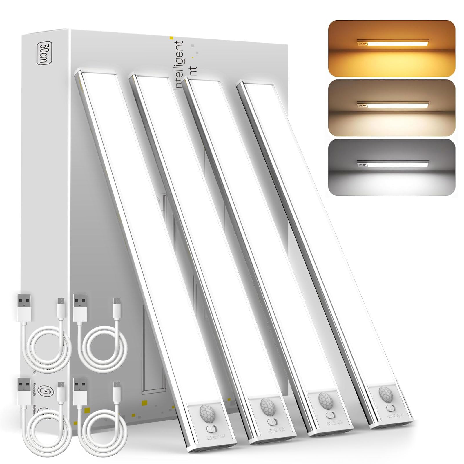 DAYBETTER under-cabinet lights with motion sensor illuminate countertops on demand