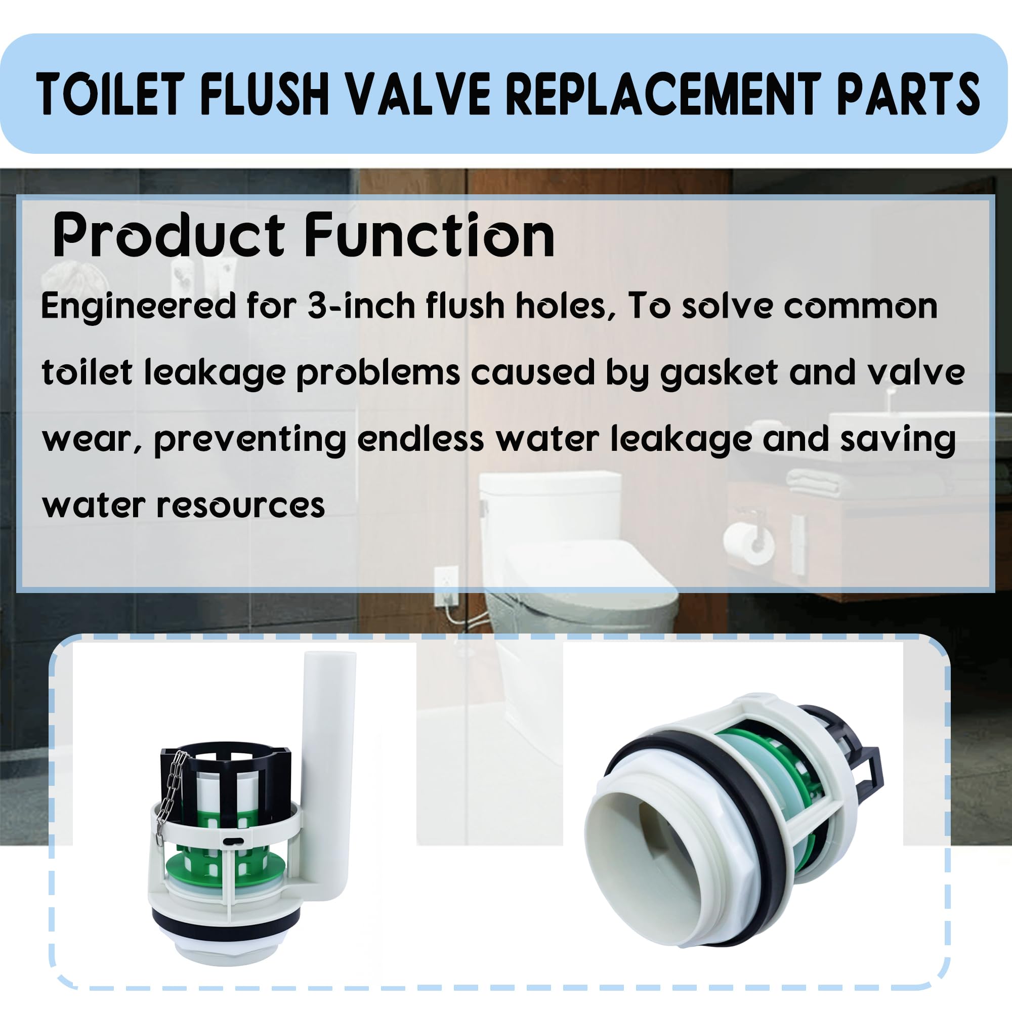 Daydmaly adjustable overflow pipe helps tailor tank length.
