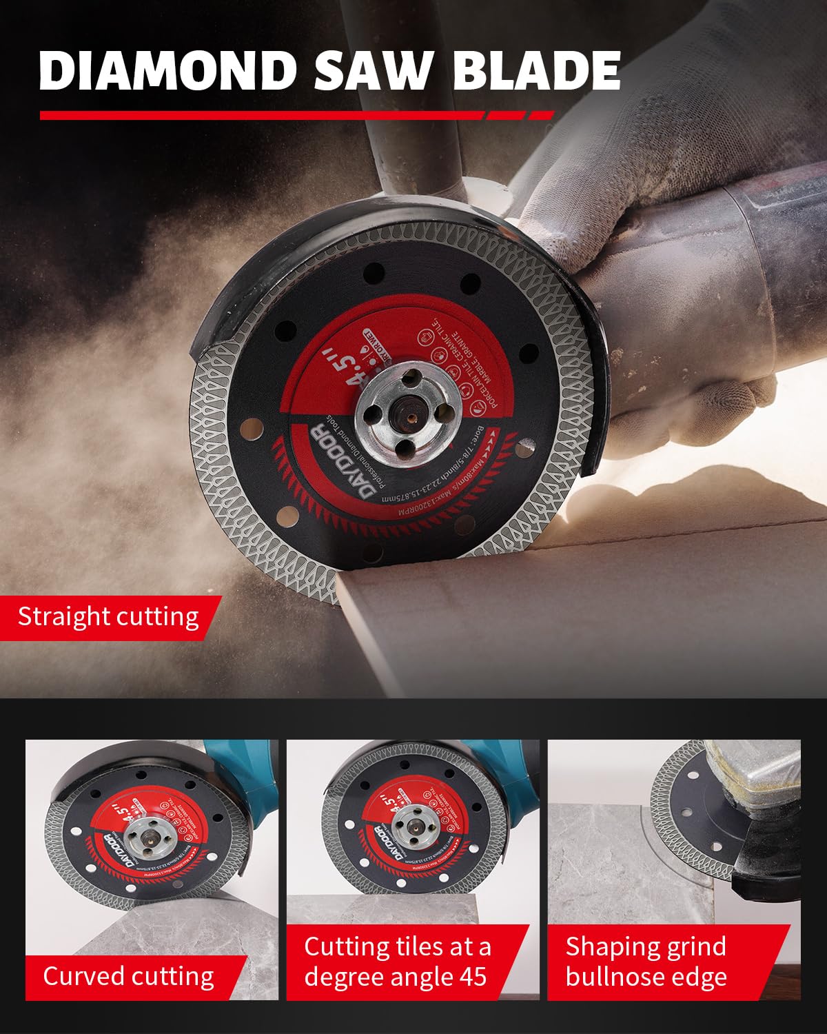 DAYDOOR Beveling Chamfer Bit shapes and finishes hole edges