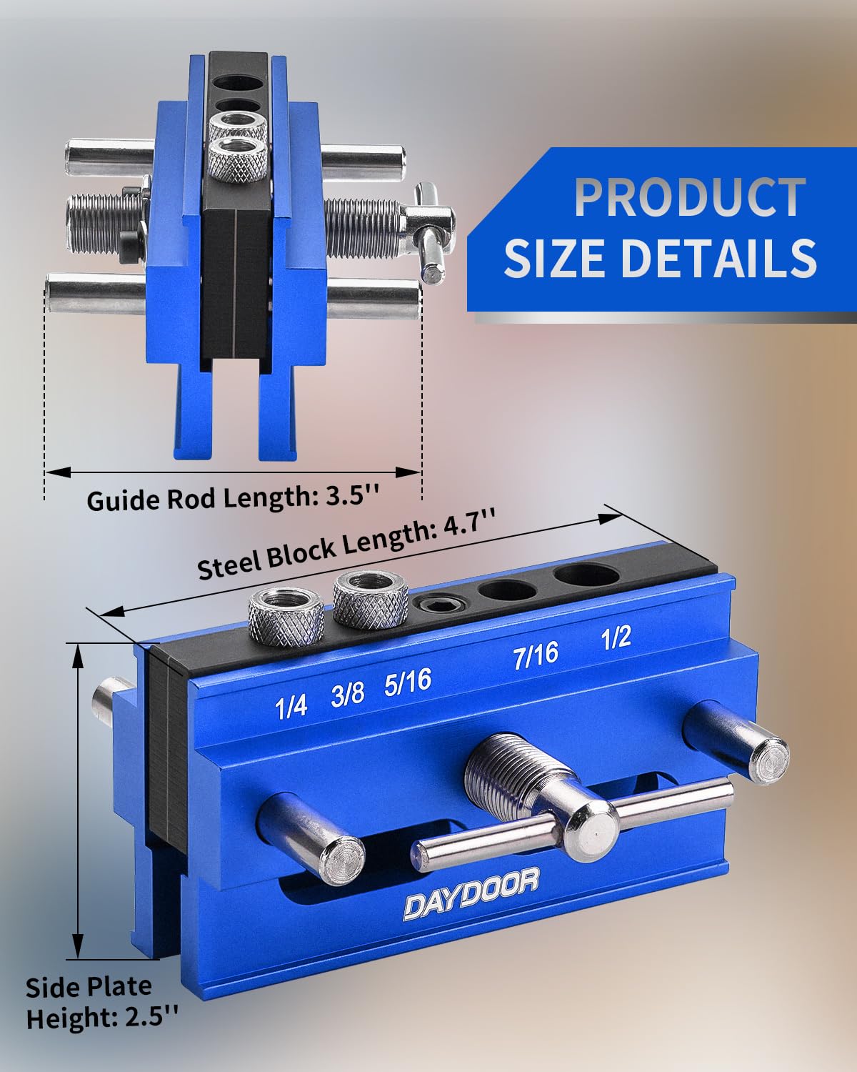DAYDOOR dowel jig shelves cabinets furniture use demonstrates project versatility