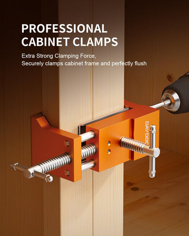DAYDOOR heavy-duty cast steel clamps for rugged cabinet installs