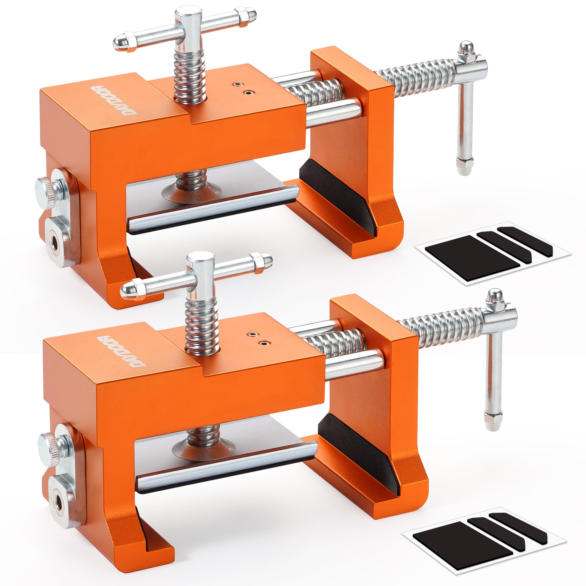 DAYDOOR professional cabinet clamps with drill guide for precise pilot holes