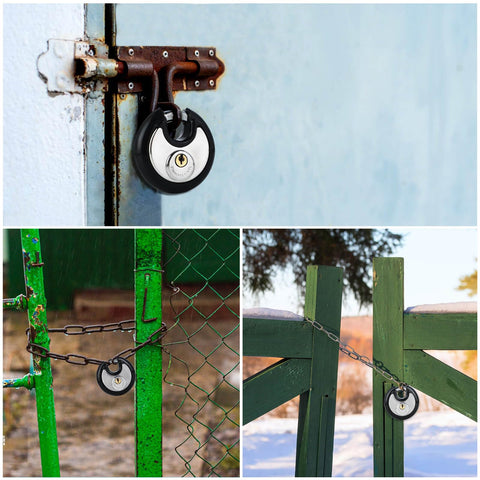 DAYGOS padlock on a gate or toolbox demonstrates reliable access control