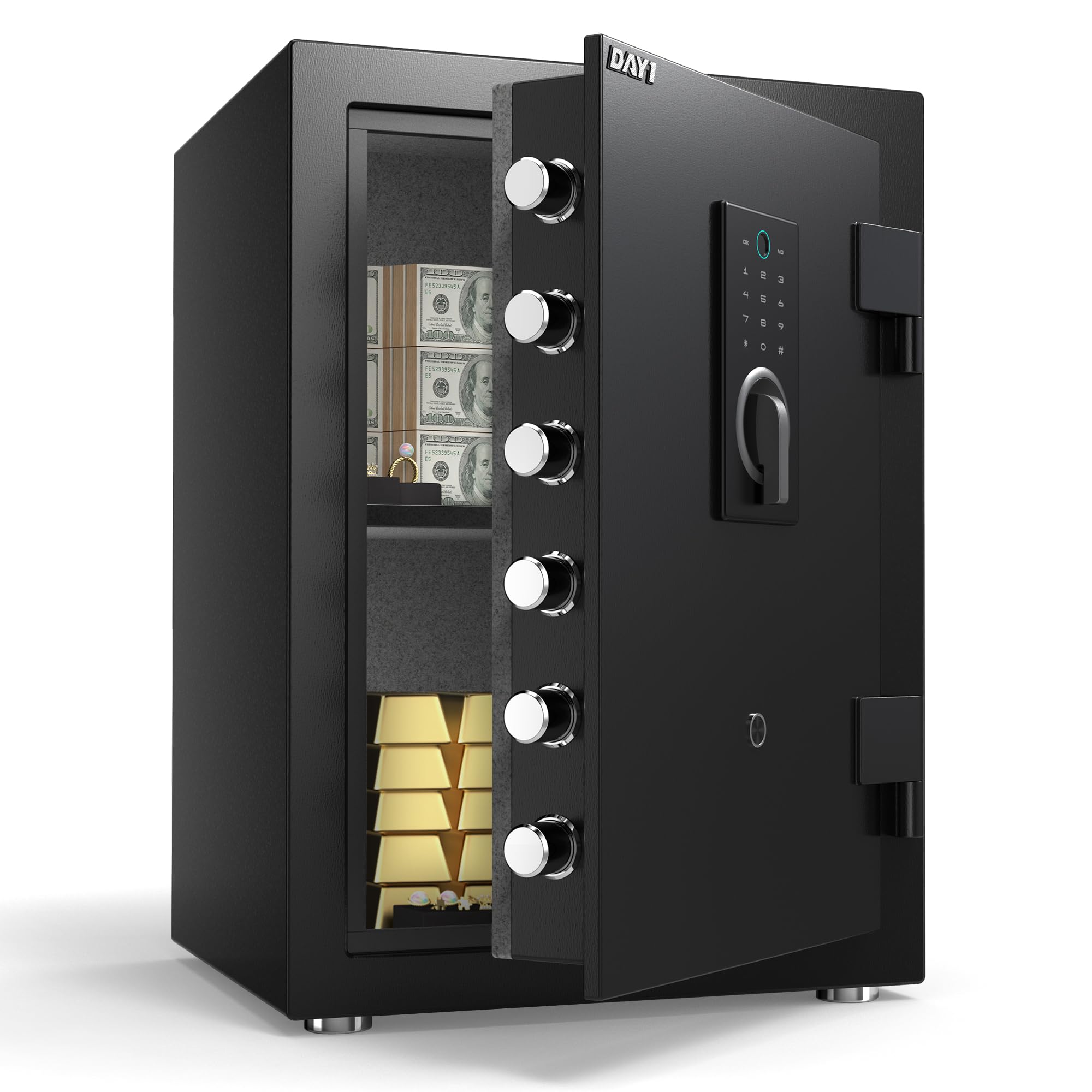 DAYI Fireproof Safe exterior view with reinforced steel for protection.