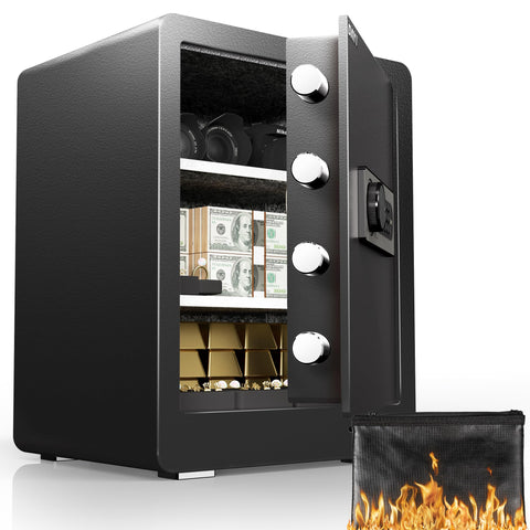 DAYI Safe Box front panel shows sturdy build for home protection.