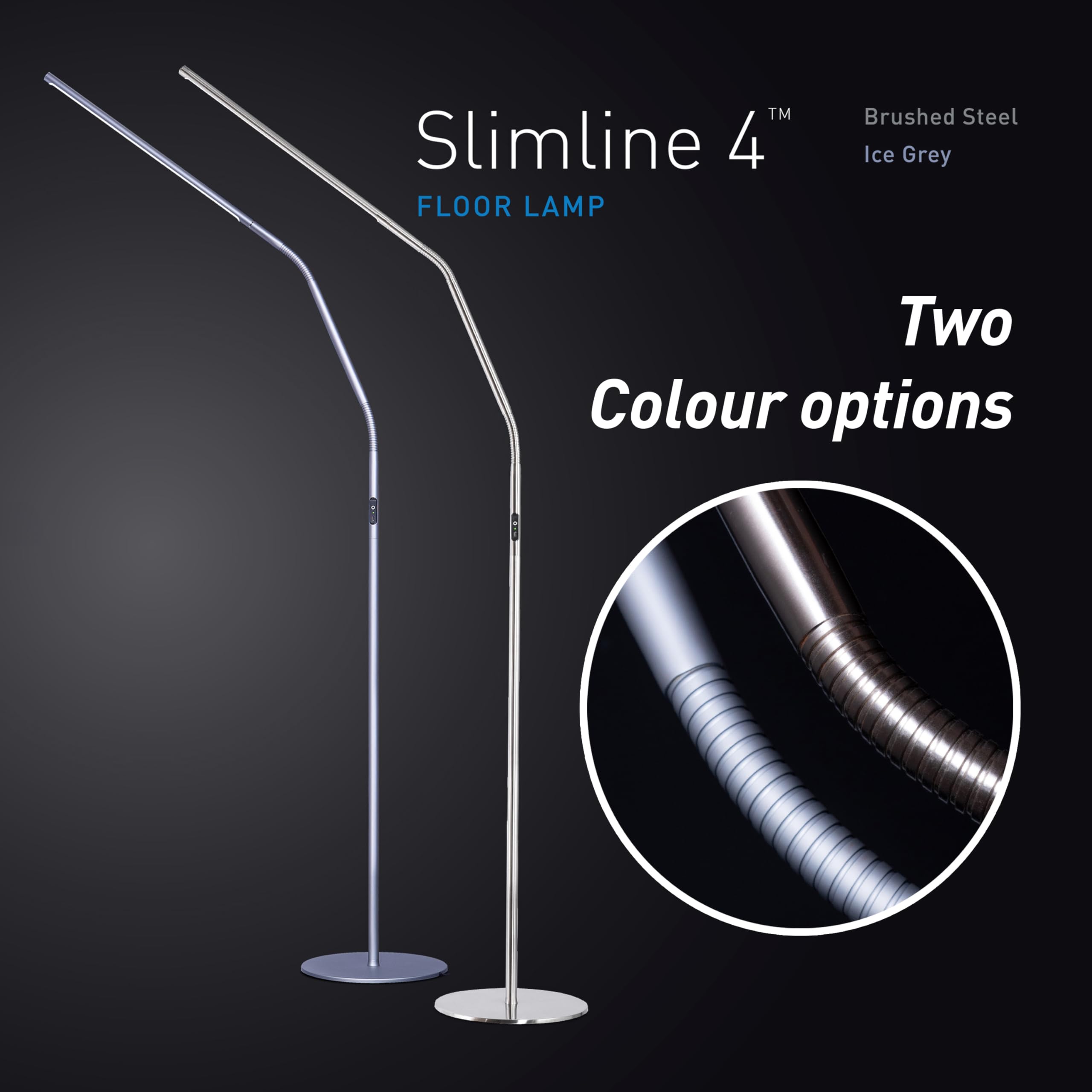 Anti-glare diffuser on Daylight Slimline 4 provides comfortable, even light