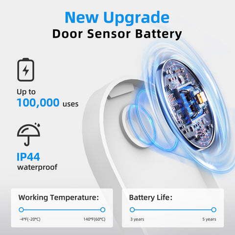 Daytech door chime sensor mounted on door for reliable detection