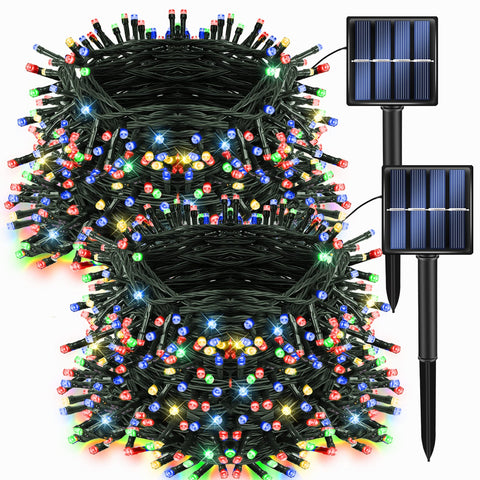 Dazzle Bright 2Pack 400LED string lights for outdoor multi-color decoration