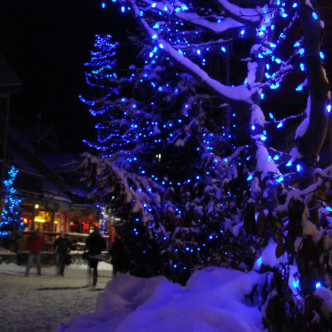 Dazzle Bright blue glow ideal for weddings and seasonal decor.