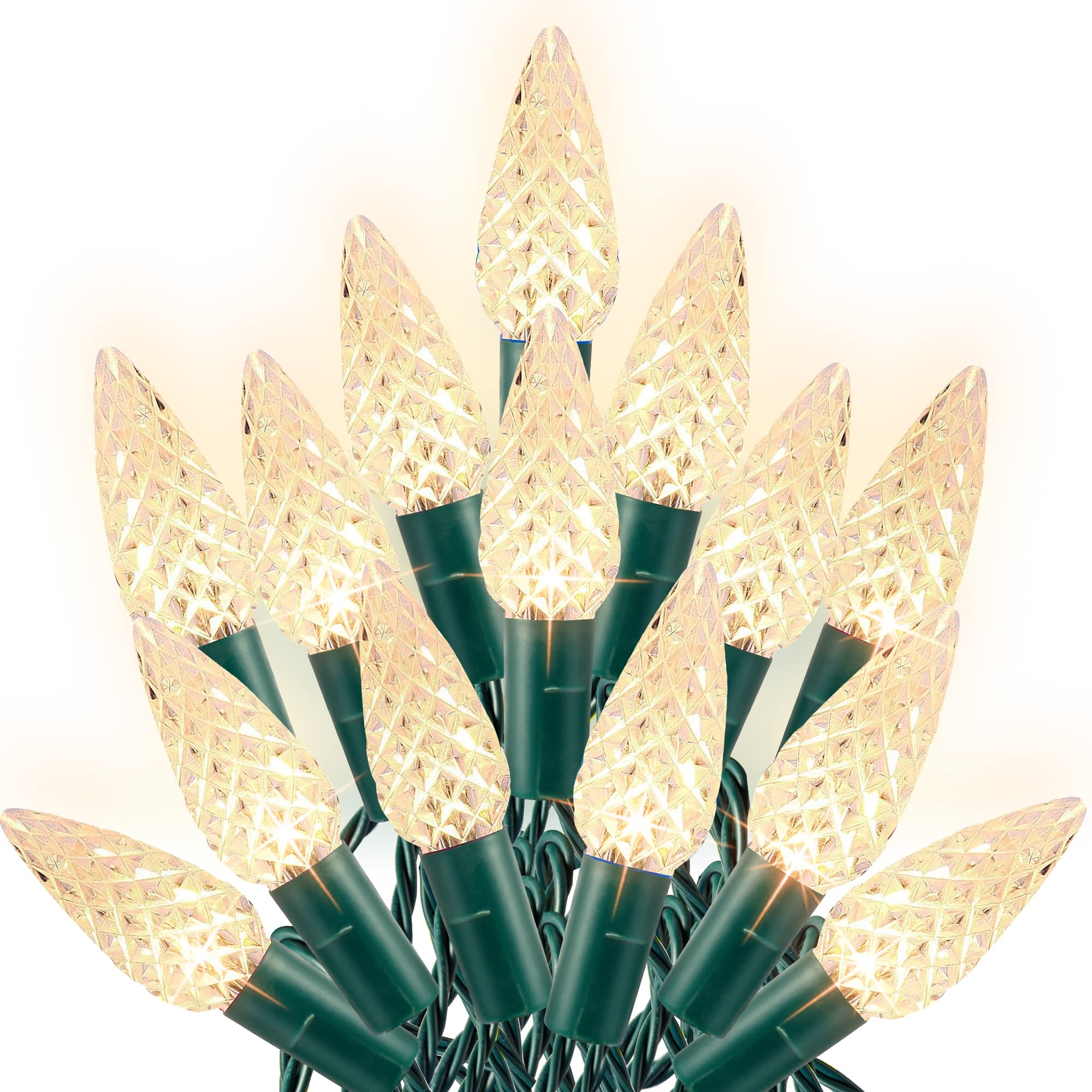 Dazzle Bright C6 outdoor 100-LED lights deliver weather-ready glow for exterior decor