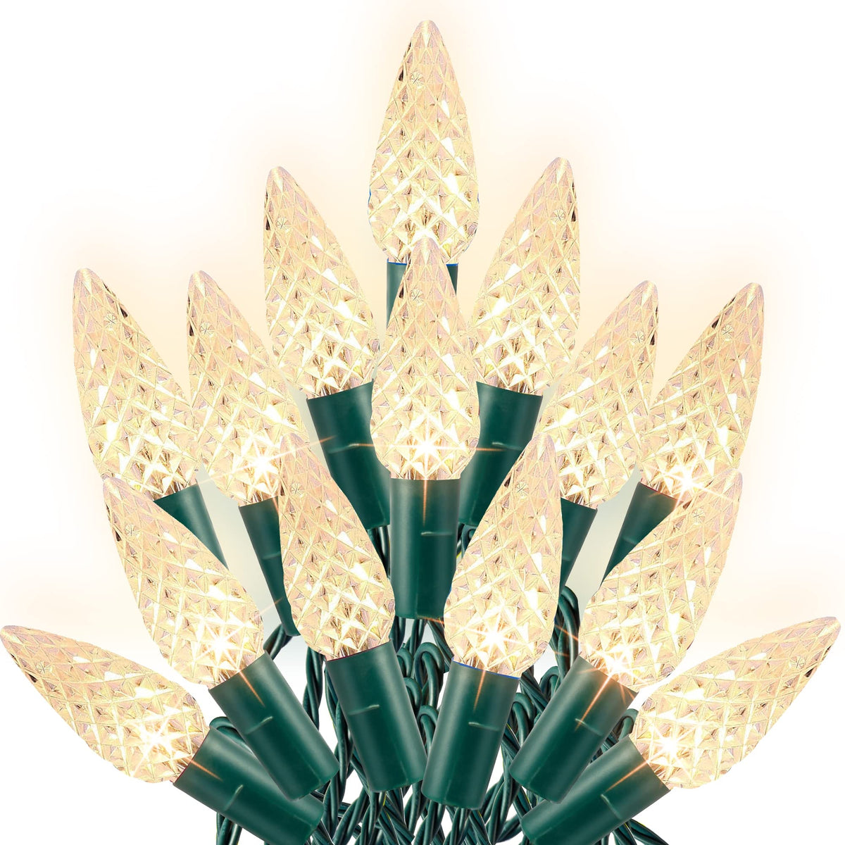 Dazzle Bright C6 outdoor 100-LED lights deliver weather-ready glow for exterior decor