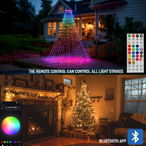 Dazzle Bright eight modes plus timers tailor lighting to celebrations and routines.
