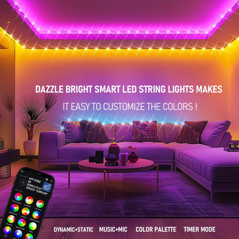 Dazzle Bright IP44 outdoor-safe lights withstand weather.