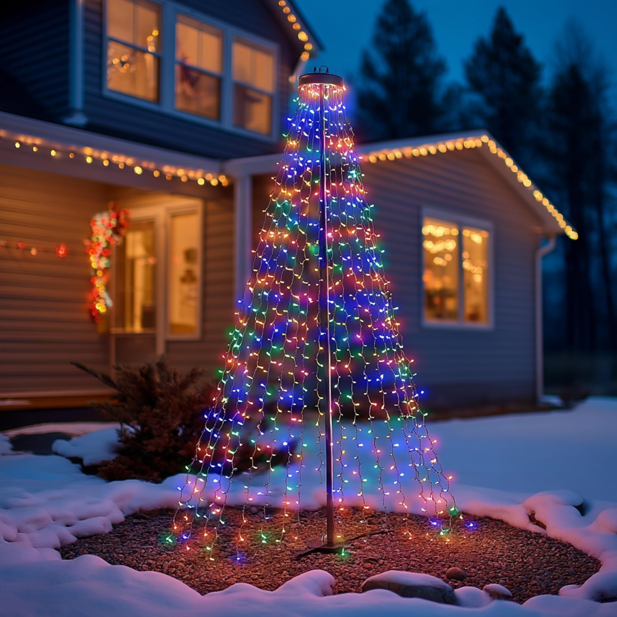 Dazzle Bright IP44 waterproof design suits indoor and outdoor Christmas celebrations.