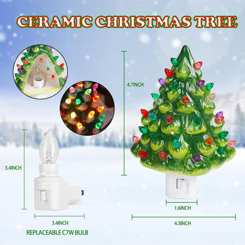 Dazzle Bright night light shows multicolor bulbs detailing the glow