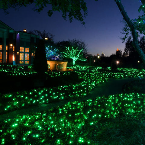Dazzle Bright indoor party setup with warm glow lights.