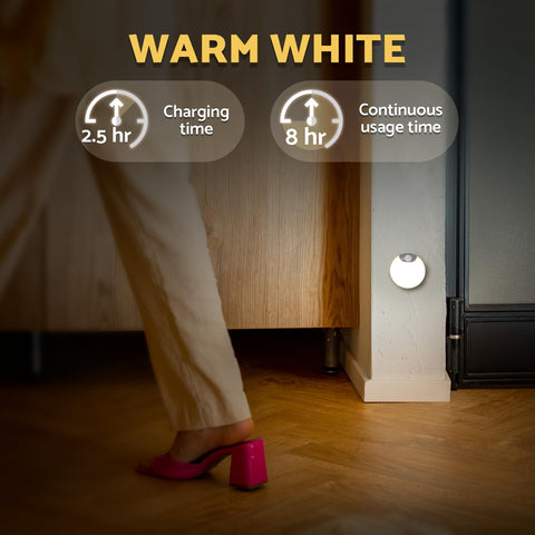 DAZZY DOT compact night light design fits tight spaces.