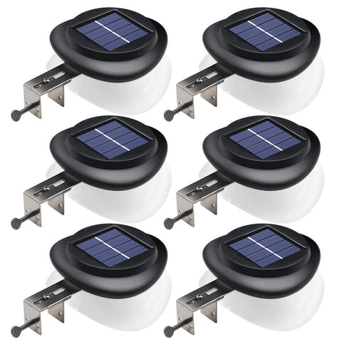 DBF outdoor solar gutter light mounted on wall for decorative night illumination