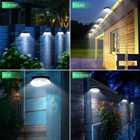 DBF solar fence light with IP55 waterproof rating protects against weather