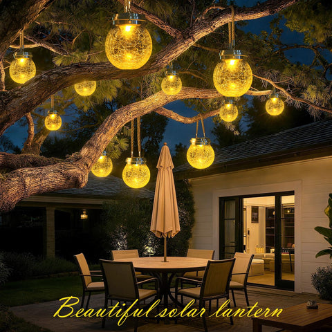 DBF solar lantern RGB color-changing mode for outdoor events.