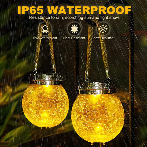DBF solar panel charging lanterns power on sunlit days for easy outdoor decor.