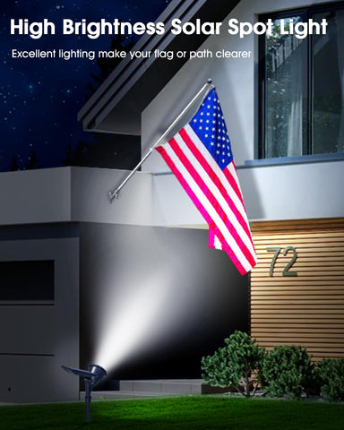 DBF solar spot light with adjustable head and 180-degree panel for precise sun exposure.