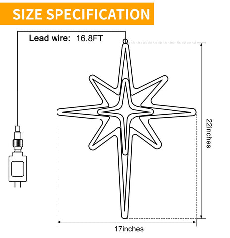 DBFAIRY Bethlehem Star timer function enables convenient daily use.