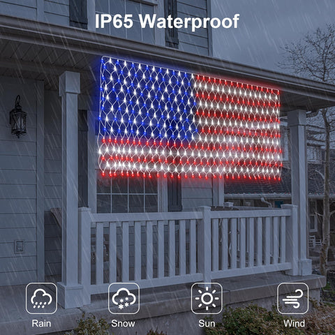 DBFAIRY durable solar flag lights boost curb appeal.