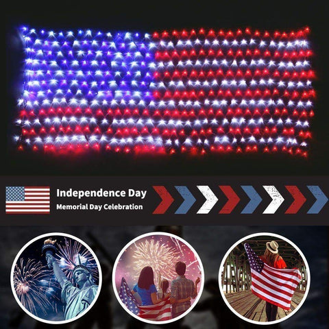 DBFAIRY IP65 weatherproof flag lights withstand rain and snow.
