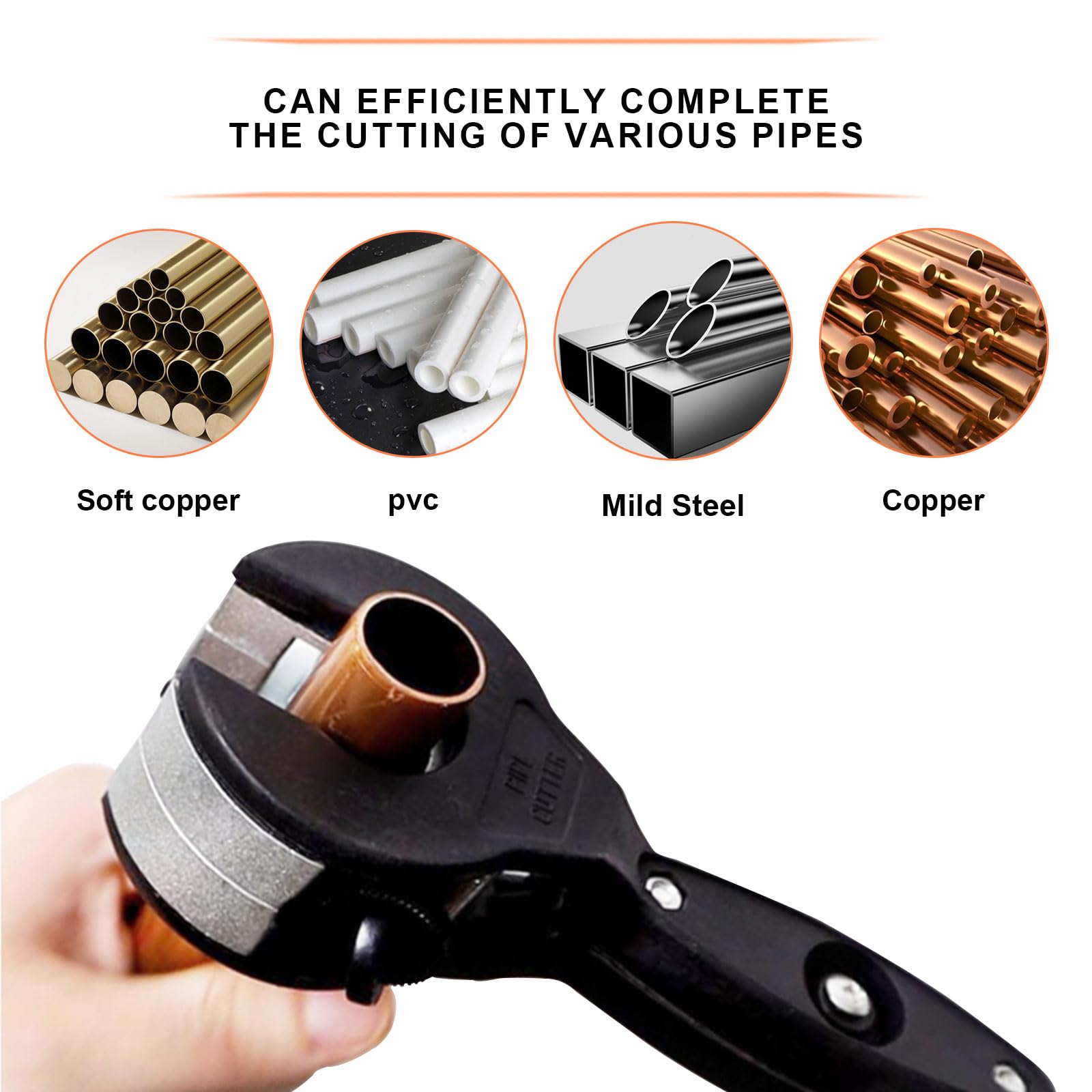 DBIGQ cutter side view highlighting comfortable grip for tight spaces.