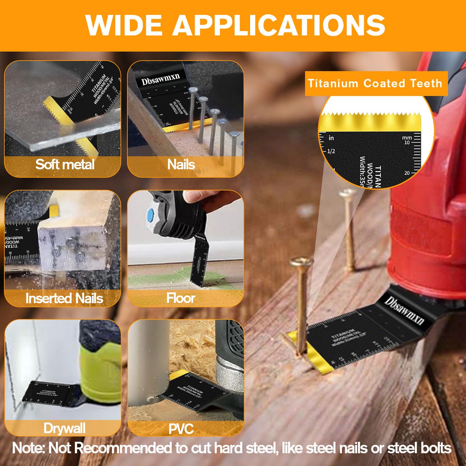 Dbsawmxn blade kit adapters ensure compatibility across many tools.
