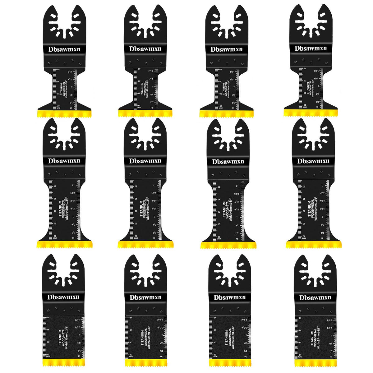 Dbsawmxn titanium oscillating blade for metal cutting delivers longer life and cleaner cuts.